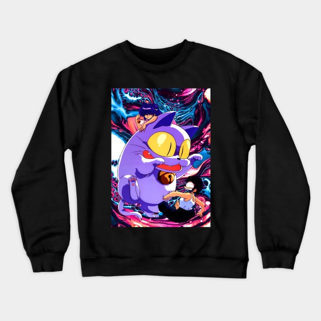 ranma shamploo cat bell Crewneck Sweatshirt by syanart